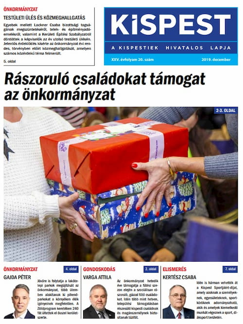 XIX. kerületi Kispest újság, 19. kerületi ingyenes terjesztésű önkormányzati újság
