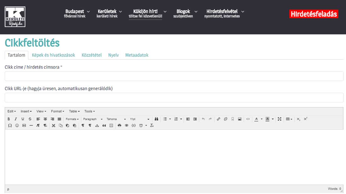 Kerületi Újság - hírküldés
